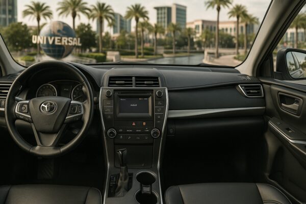 Toyota Camry 2016 Dark Gray em Orlando – Estilo e Conforto com Vista para a Universal Studios - Image 2