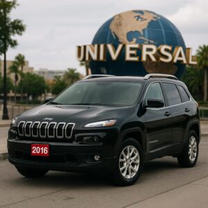 Jeep Cherokee 2016 Preto – Estilo, Conforto e Potência para Explorar Orlando