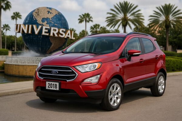 Ford EcoSport 2018 Vermelho – Compacto, Estiloso e Pronto para Orlando