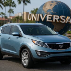 Kia Sportage 2016 Azul Claro – Conforto e Estilo para Suas Aventuras em Orlando
