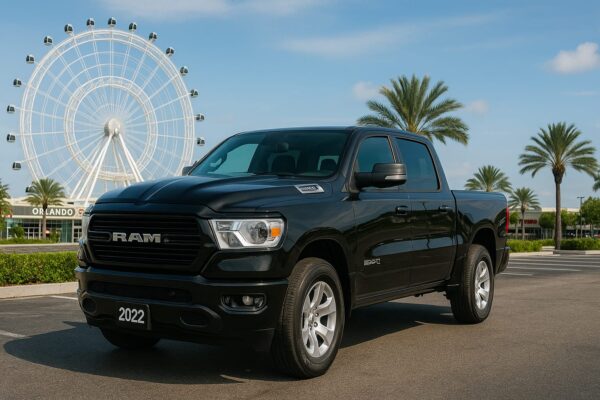Dodge Ram 1500 2022 Preta – Força e Luxo Sobre Rodas